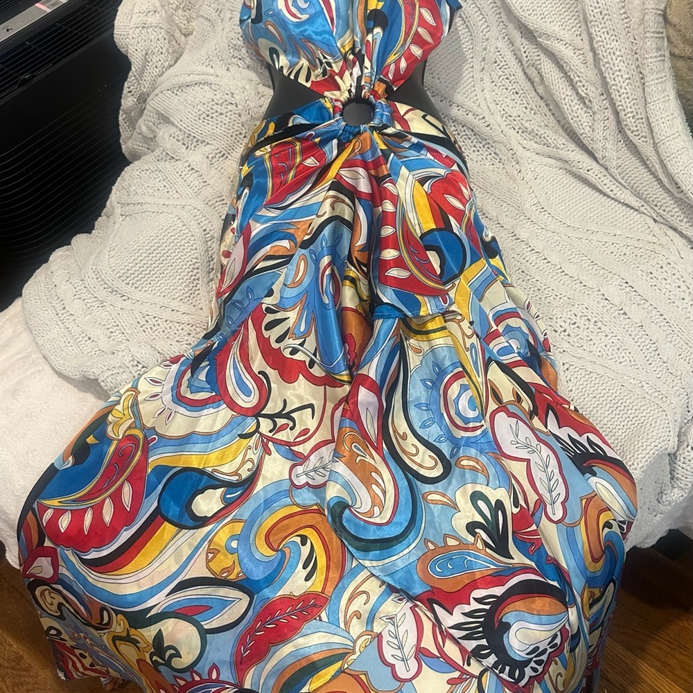 Fashion Nova Multicolor Maxi Dress